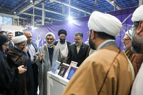 حجت‌الاسلام عبدالحسین خسروپناه، دبیر شورای عالی انقلاب فرهنگی در دومین روز نمایشگاه پژوهش و فناوری - مشهد