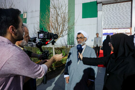حجت‌الاسلام عبدالحسین خسروپناه، دبیر شورای عالی انقلاب فرهنگی در دومین روز نمایشگاه پژوهش و فناوری - مشهد