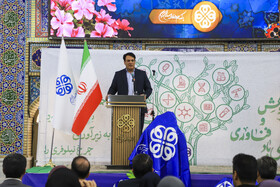 سخنرانی حسین کاظمی رئیس پارک علم و فناوری استان دراختتامیه نمایشگاه هفته پژوهش و فناوری استان کرمان