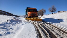 ۴۵ کیلومتر برف‌روبی و ۱۸۳ مورد ریزش‌برداری در پی بارش‌های ایلام