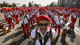 آماده‌باش تیم‌های عملیاتی هلال‌احمر همزمان با هشدار نارنجی هواشناسی