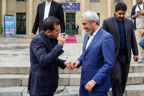 سید علی مدنی‌زاده و حسین افشین در چهل و سومین اجلاس رؤسای دانشگاه‌های سطح یک کشور