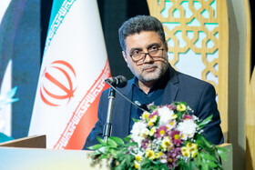 سخنرانی جهانگیر قاسمی معاون فرهنگ، هنر و ارتباطات موسسه تنظیم و نشر آثار امام خمینی(ره) در آیین اختتامیه هفته فرهنگی بر آستان آفتاب - خمین