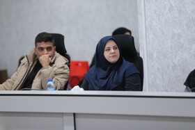 رباب تیموری، سر دبیر ایسنا- آذربایجان شرقی در آیین گرامیداشت 26 امین سالگرد تاسیس ایسنا در تبریز