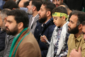 دیدار هزاران نفر از مداحان و ستایشگران اهل بیت(ع) با مقام معظم رهبری