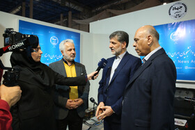 مصطفی فیضی، قائم مقام تولیت آستان قدس رضوی در سومین روز نمایشگاه پژوهش و فناوری - مشهد