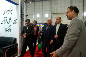 علیرضا قامتی، معاون عمرانی استاندار خراسان رضوی در سومین روز نمایشگاه پژوهش و فناوری - مشهد