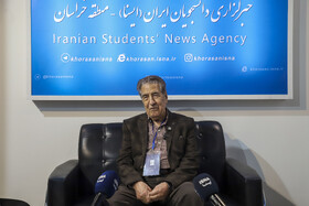 محمدرضا رجب زاده مقدم، معاون پژوهشی دانشگاه خیام در سومین روز نمایشگاه پژوهش و فناوری - مشهد