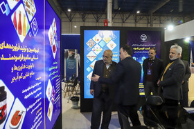 حسن موحدیان، رئیس شورای اسلامی خراسان رضوی در سومین روز نمایشگاه پژوهش و فناوری - مشهد