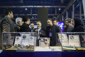 علی باخرد، مدیرکل صمت استان خراسان رضوی در سومین روز نمایشگاه پژوهش و فناوری - مشهد