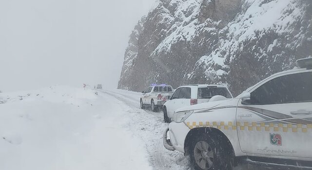 آخرین وضعیت راه‌های کهگیلویه و بویراحمد/ بارش برف در برخی محورها