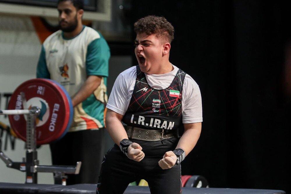 طلا و رکوردشکنی پاراوزنه بردار ایران در پاراآسیایی جوانان