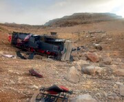 ۳ فوتی و ۱۸ مصدوم آخرین آمار واژگونی اتوبوس تهران به یاسوج + اسامی مصدومان