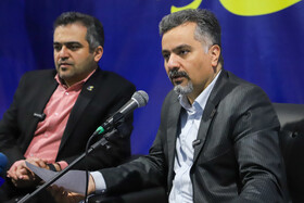 جواد صفائی، رئیس پارک علم وفناوری در چهارمین روز نمایشگاه پژوهش و فناوری - مشهد