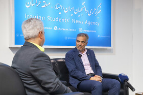 محسن مرادی، رئیس دانشگاه آزاد اسلامی مشهد در چهارمین روز نمایشگاه پژوهش و فناوری - مشهد