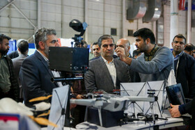 احسان قاضی‌زاده هاشمی، نماینده مجلس در چهارمین روز نمایشگاه پژوهش و فناوری - مشهد