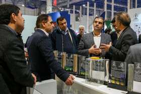 احسان قاضی‌زاده هاشمی، نماینده مجلس در چهارمین روز نمایشگاه پژوهش و فناوری - مشهد