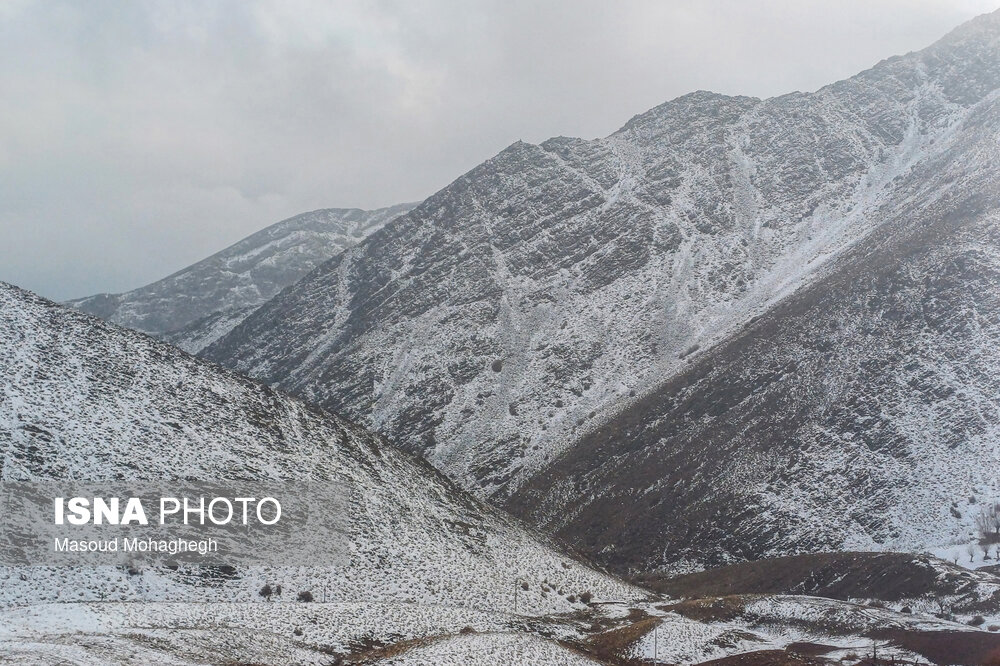 بارش برف پاییزی - شهمیرزاد