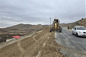 اجرای طرح تعریض قوس محور دستجرد - تفرش