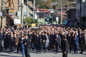 تشییع پیکر «احمد علیزاده» در شهر زیراب - سوادکوه