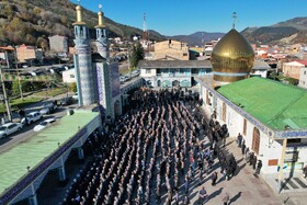 تشییع  پیکر «احمد علیزاده» در شهر زیراب - سوادکوه