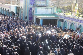 تشییع پیکر «احمد علیزاده» در شهر زیراب - سوادکوه