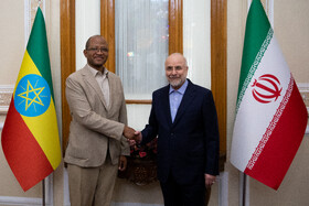 دیدار تاگسه چافو، رئیس مجلس نمایندگان اتیوپی با محمد باقر قالیباف، رییس مجلس شورای اسلامی