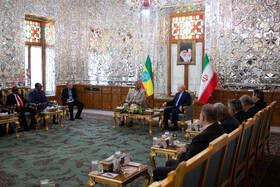 دیدار تاگسه چافو، رئیس مجلس نمایندگان اتیوپی با محمد باقر قالیباف، رییس مجلس شورای اسلامی