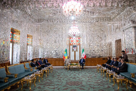 دیدار تاگسه چافو، رئیس مجلس نمایندگان اتیوپی با محمد باقر قالیباف، رییس مجلس شورای اسلامی