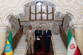 دیدار تاگسه چافو، رئیس مجلس نمایندگان اتیوپی با محمد باقر قالیباف، رییس مجلس شورای اسلامی