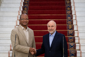 دیدار تاگسه چافو، رئیس مجلس نمایندگان اتیوپی با محمد باقر قالیباف، رییس مجلس شورای اسلامی