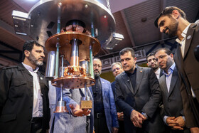 حسین افشین، معاون علمی رییس جمهور در افتتاحیه سیزدهمین نمایشگاه ایران ساخت