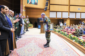  امیر سرتیپ دوم عباس ملکی‌زاده فرمانده جدیدقرارگاه منطقه‌ای جنوب‌شرق نزاجا در مراسم تکریم و معارفه فرمانده قرارگاه منطقه‌ای جنوب‌شرق نزاجا - کرمان