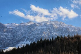 سفید پوش شدن کوهها و پرآب شدن سد در سوادکوه