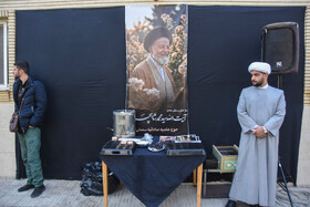 مراسم وداع با پیکر آیت الله سید محمد شاهچراغی در حوزه علمیه سمنان