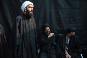 مراسم وداع با پیکر آیت الله سید محمد شاهچراغی در حوزه علمیه سمنان