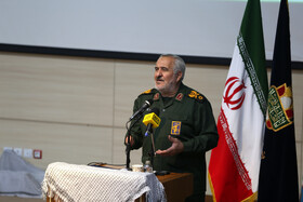 سخنرانی سردار جلیل بابازاده فرمانده قرارگاه منطقه‌ای عاشورا در آئین تکریم و معارفه مدیرکل بنیاد حفظ آثار و نشر ارزش‌های دفاع مقدس و مقاومت استان اردبیل