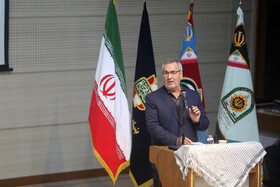 سخنرانی علی واحد مدیرکل سابق بنیاد حفظ آثار و نشر ارزش‌های دفاع مقدس و مقاومت استان اردبیل در آئین تکریم و معارفه مدیرکل بنیاد حفظ آثار و نشر ارزش‌های دفاع مقدس و مقاومت استان اردبیل