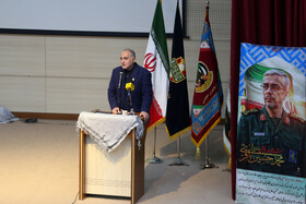 سخنرانی سردار غلام‌عسگر کریمیان فرمانده سابق لشگر عاشورا در آئین تکریم و معارفه مدیرکل بنیاد حفظ آثار و نشر ارزش‌های دفاع مقدس و مقاومت استان اردبیل