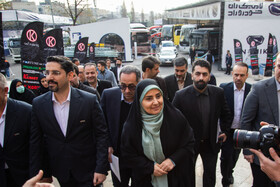 مراسم افتتاح نهمین نمایشگاه بین‌المللی حمل‌ونقل، لجستیک و صنایع وابسته با حضور فرزانه صادق وزیر راه و شهرسازی