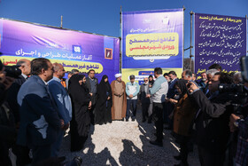 آیین کلنگ‌زنی تقطع غیرهمسطح ورودی شهر مجلسی