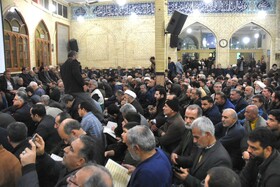 وداع با شکوه مردم سمنان با پیکر آیت الله سید محمد شاهچراغی