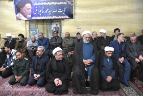 وداع با شکوه مردم سمنان با پیکر آیت الله سید محمد شاهچراغی