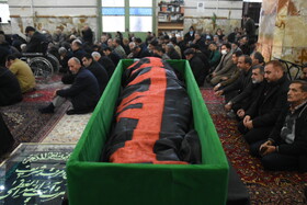 وداع با شکوه مردم سمنان با پیکر آیت الله سید محمد شاهچراغی