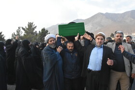 وداع با شکوه مردم سمنان با پیکر آیت الله سید محمد شاهچراغی