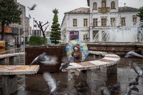 بارش باران پاییزی - رشت