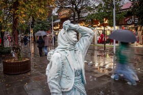 بارش باران پاییزی - رشت