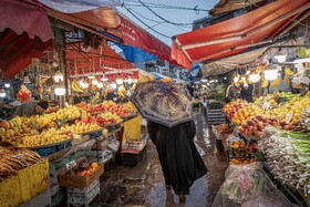 بارش باران پاییزی - رشت