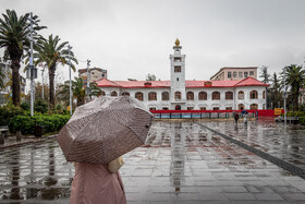 بارش باران پاییزی - رشت
