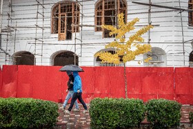 بارش باران پاییزی - رشت